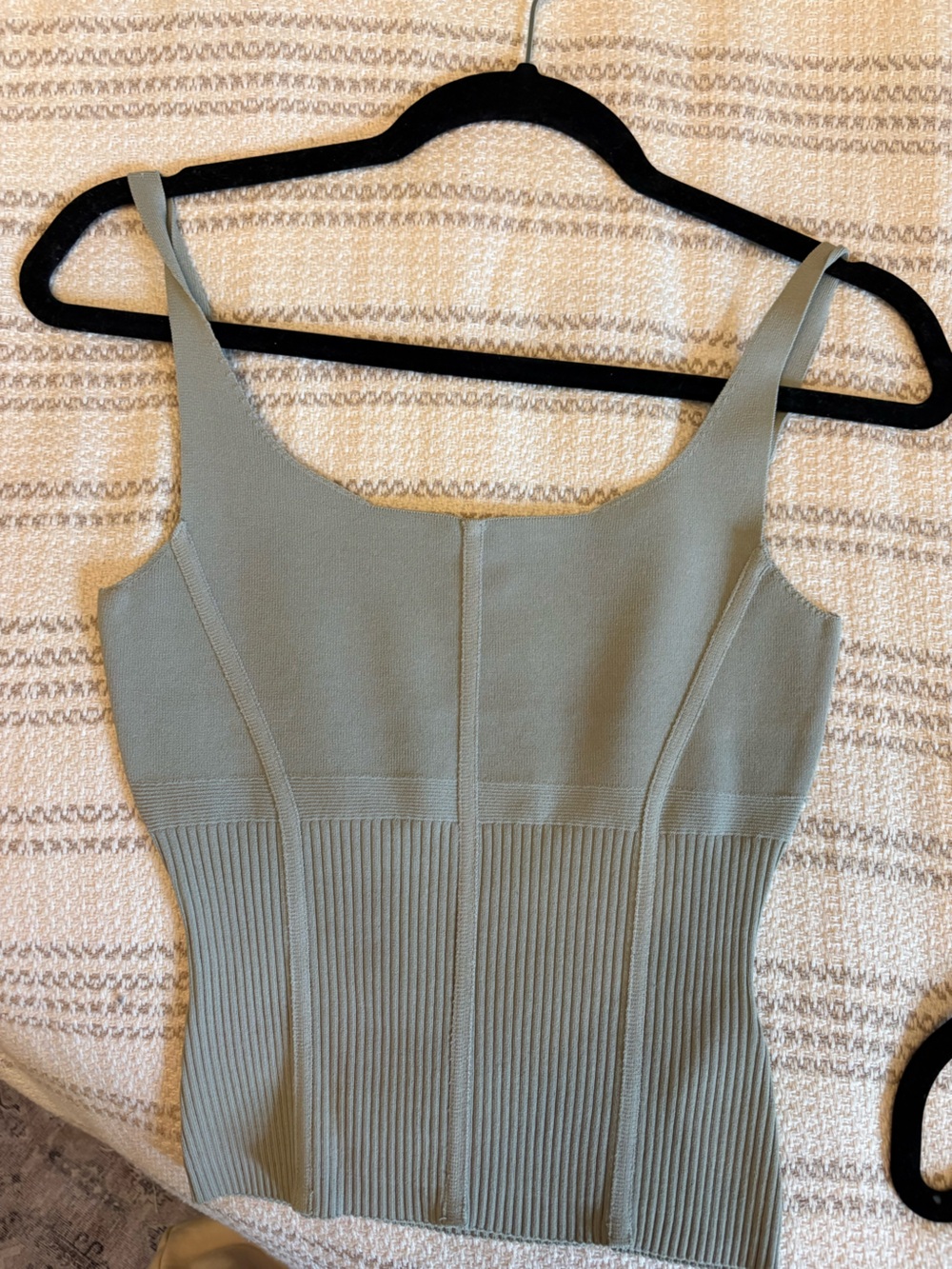 Reiss verity  Ribbed Seam Tank Top - Picture 3 of 4